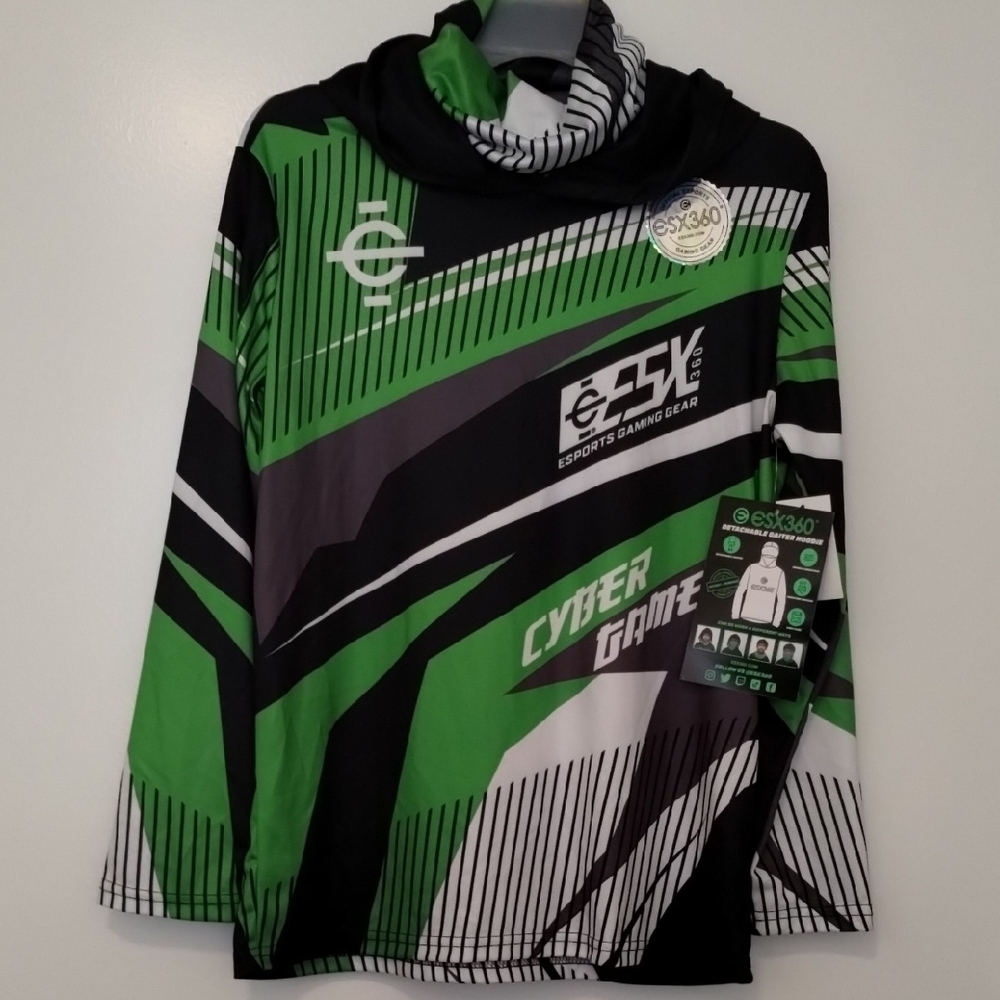 Green and Black Hoodie for Kids
